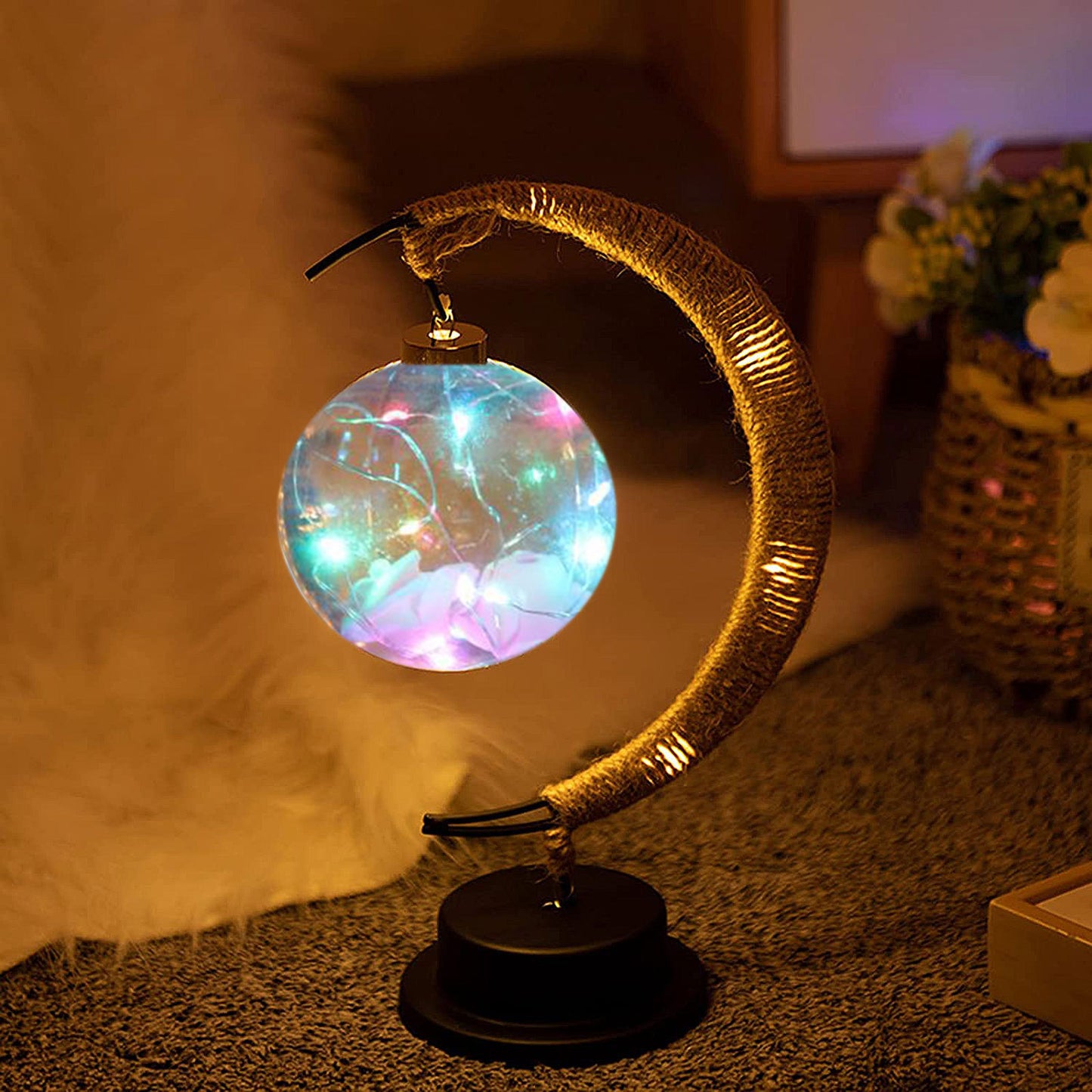 LED Moon Lantern Night Light Lamp