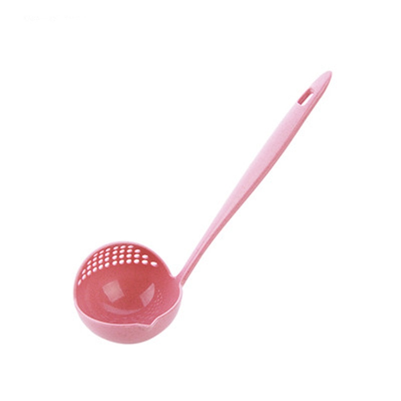 Long Handled Ladle with Strainer Built-In Colander Kitchen Accessories