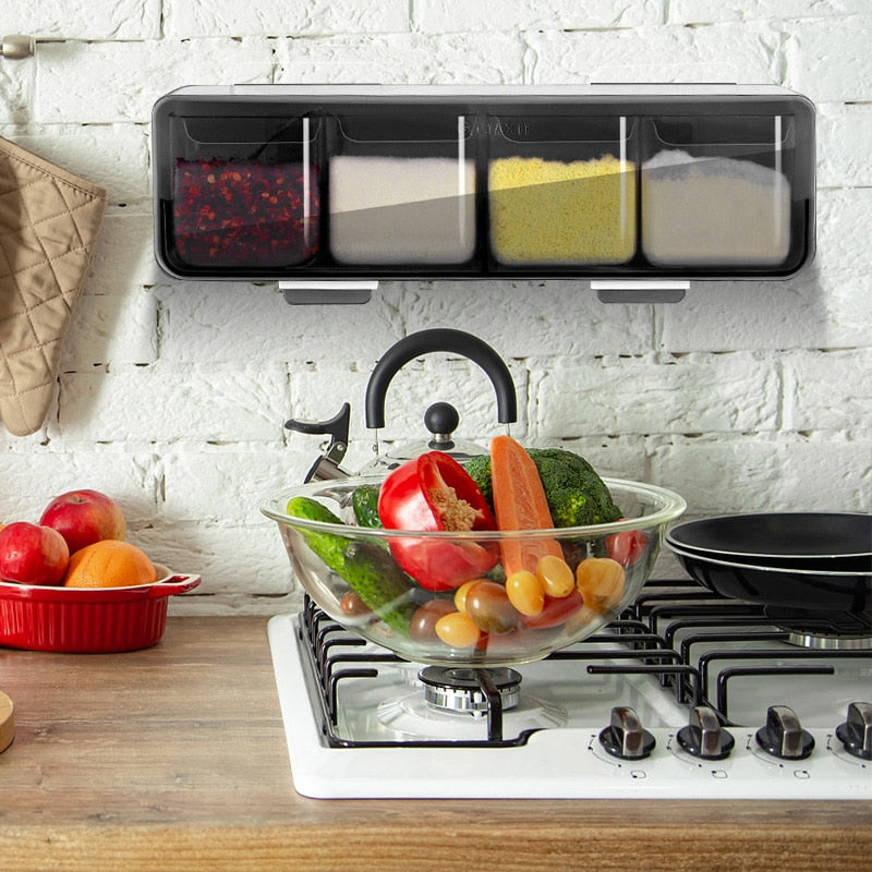 Kitchen Wall Mount Spice Organizer Rack