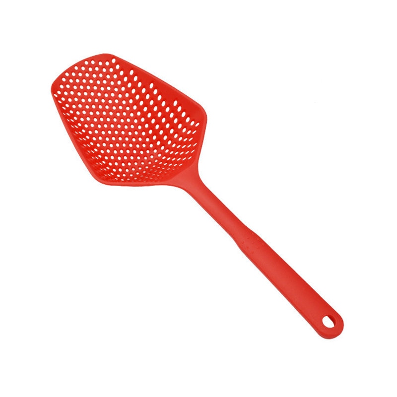 Long Handled Ladle with Strainer Built-In Colander Kitchen Accessories