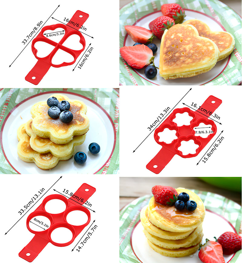 Egg & Pancake Ring Nonstick Silicone Mold