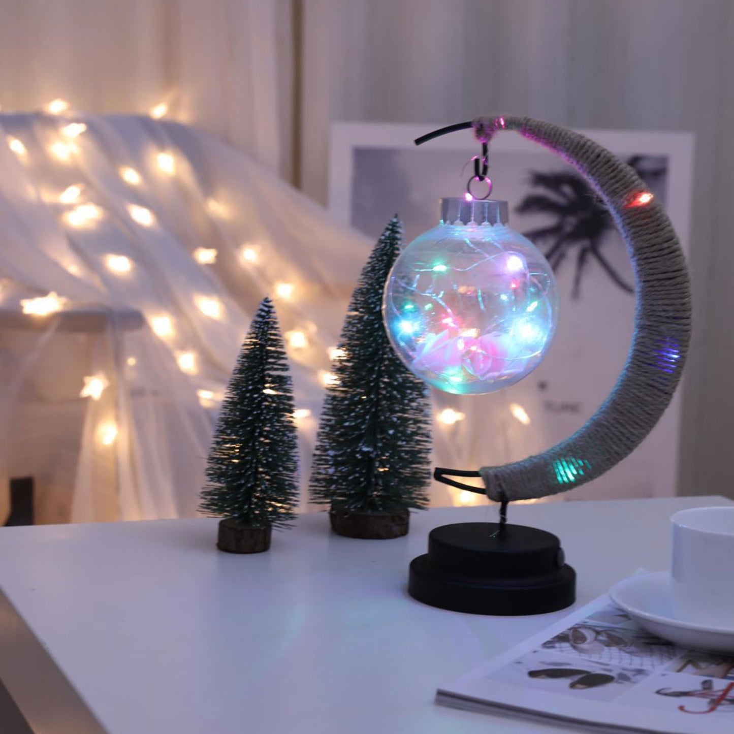 LED Moon Lantern Night Light Lamp