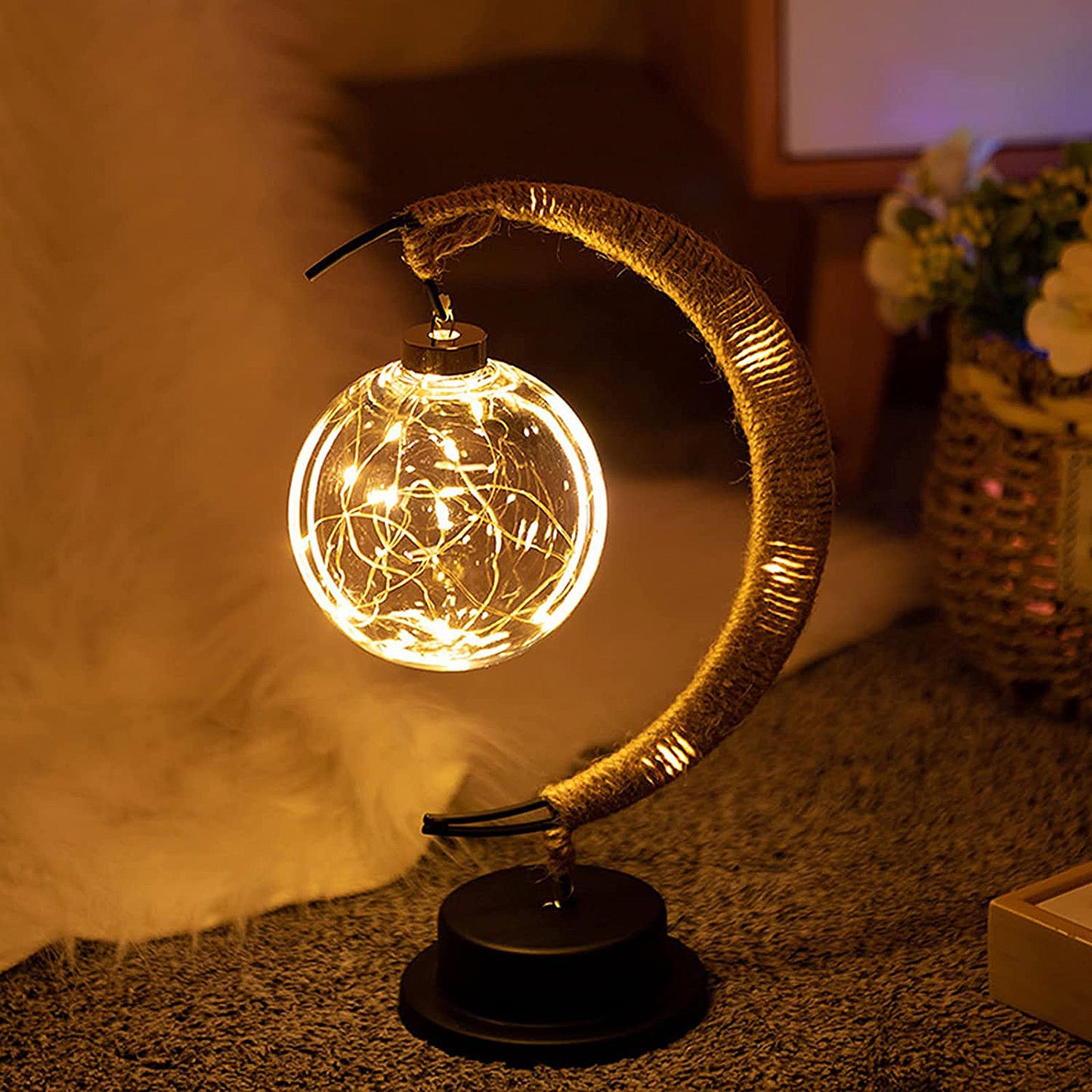 LED Moon Lantern Night Light Lamp