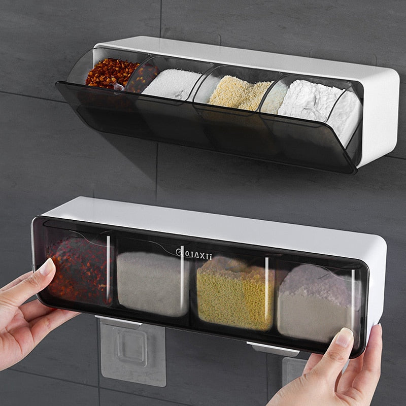 Kitchen Wall Mount Spice Organizer Rack