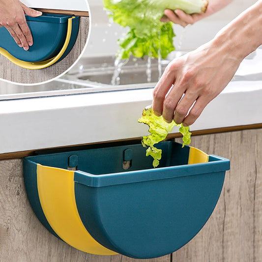 Large Foldable Kitchen Trash Detachable Wall Container