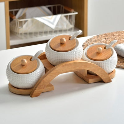 Ceramic Seasoning Jar Kitchen Sets