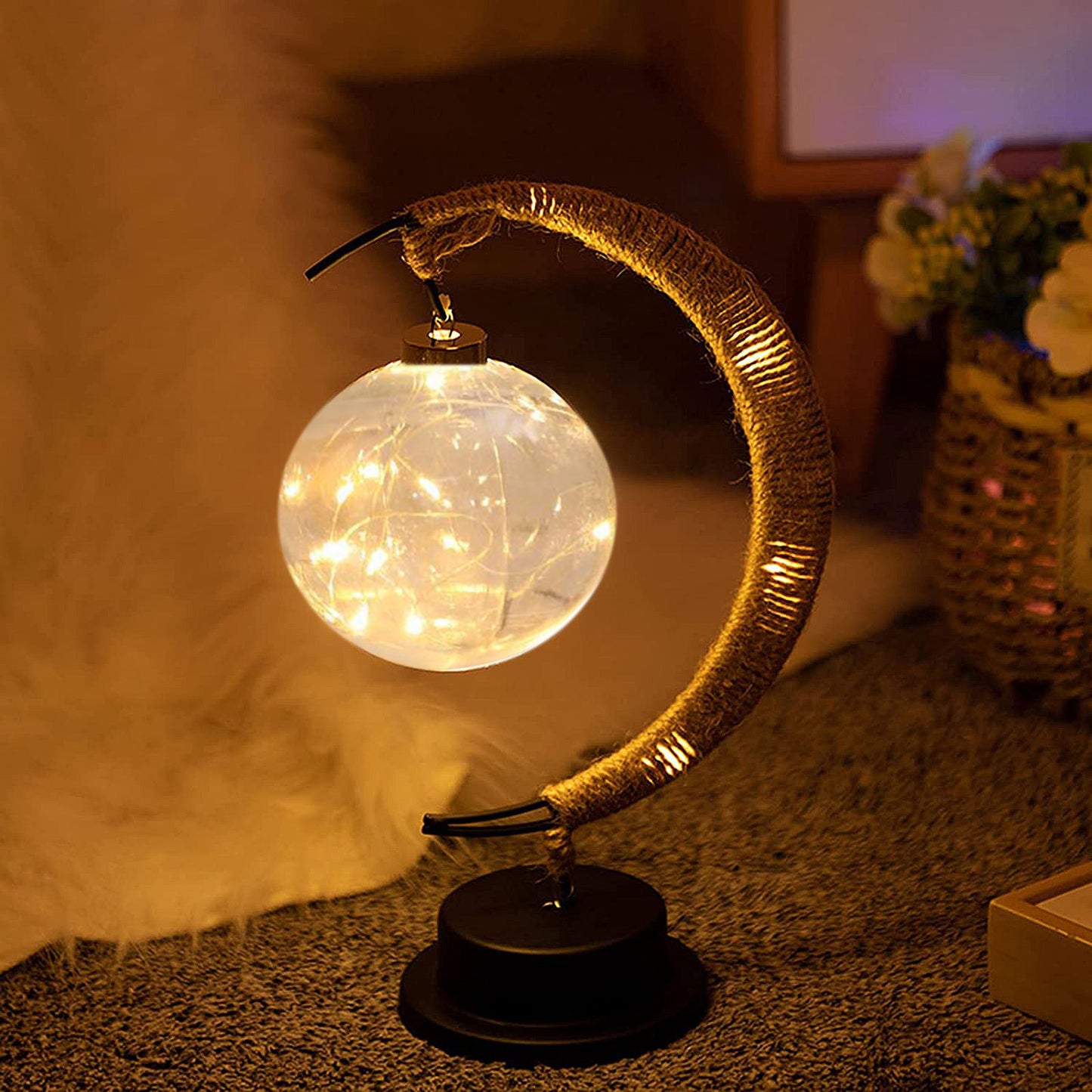 LED Moon Lantern Night Light Lamp