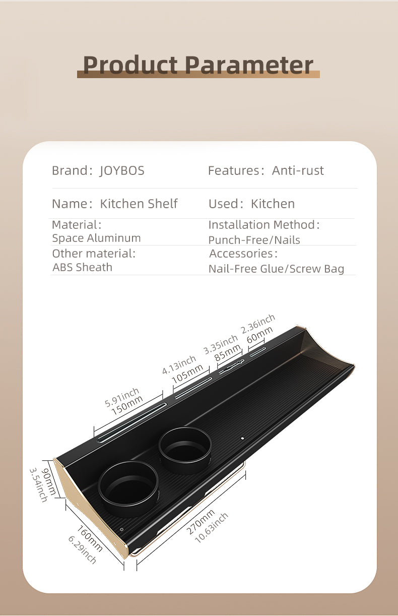 Kitchen Spice Seasoning Rack & Counter Organizer Set