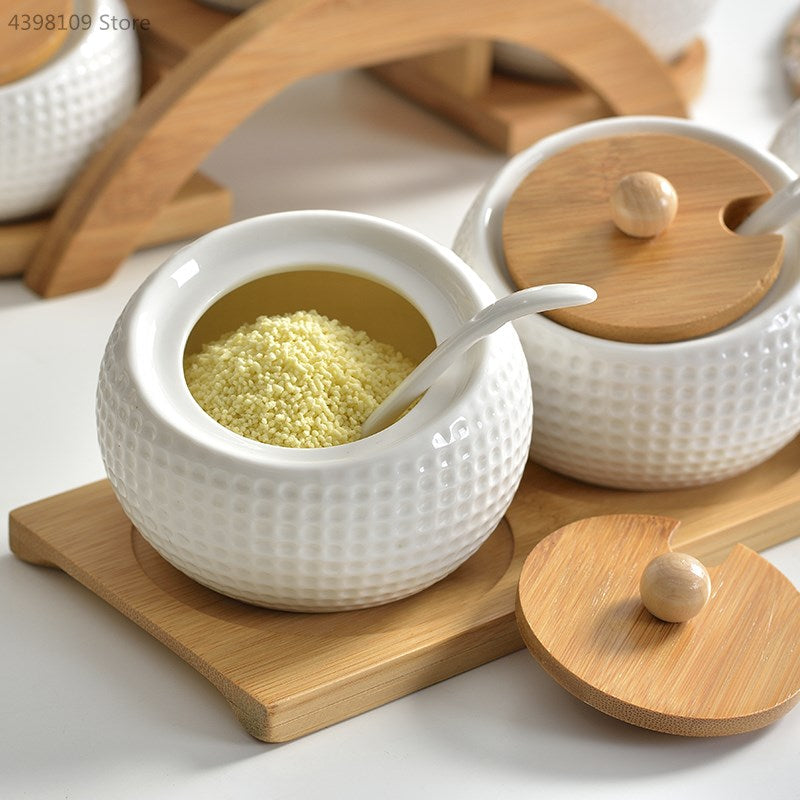 Ceramic Seasoning Jar Kitchen Sets