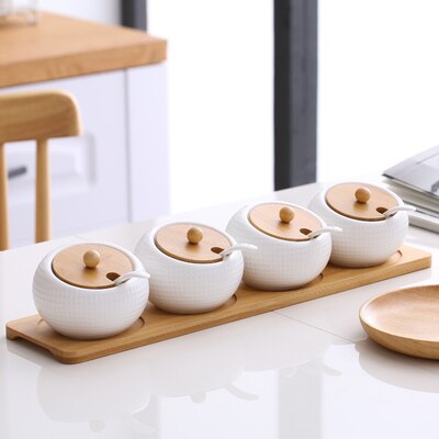 Ceramic Seasoning Jar Kitchen Sets